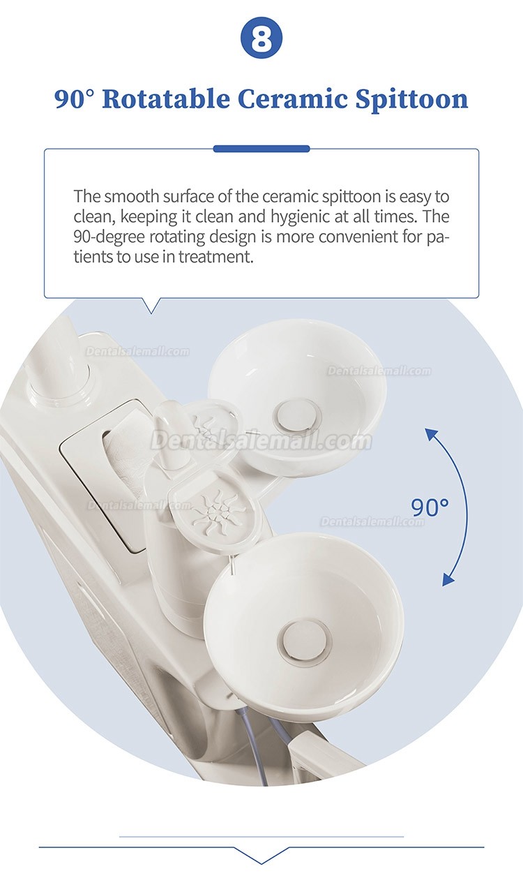 Gladent® GD-S300A Dental Chair Treatment Unit with Floor Fixed Unit Box